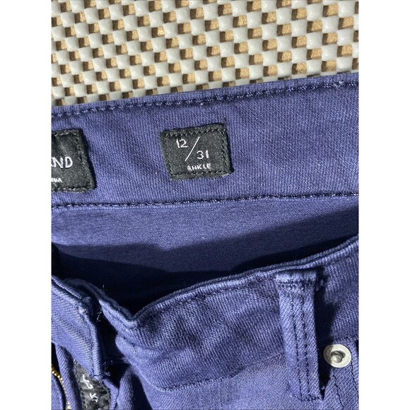 Lucky Brand Lolita Skinny 12/31‎ Ankle Blue Waist Flat 17” Inseam 29” - Picture 5 of 10